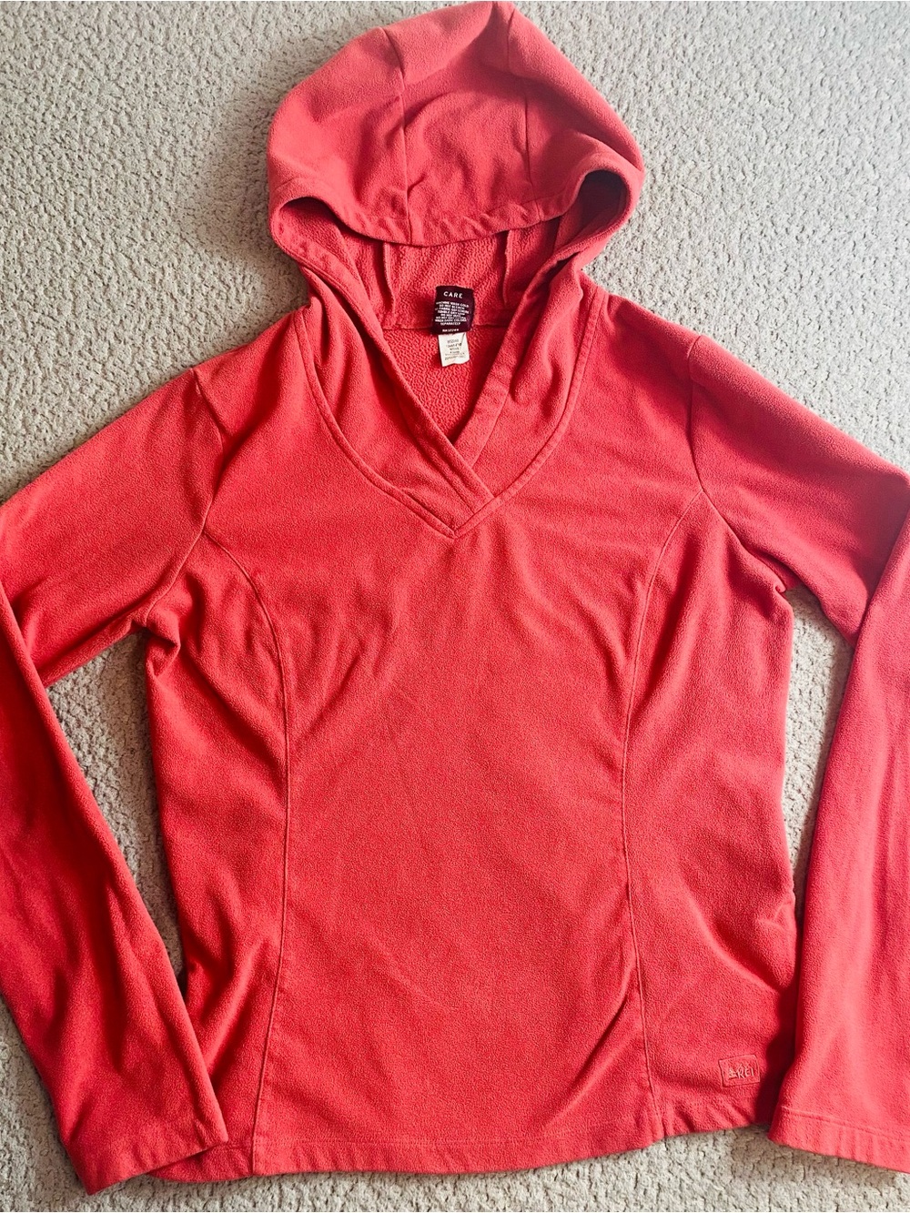 REI Women’s Coral V-Neck Hooded Long-Sleeve Pullover